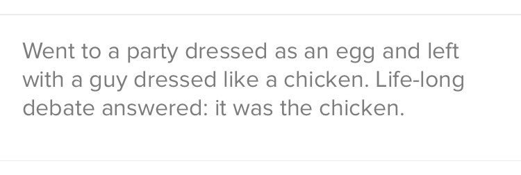 PRDine's tweet image. Easily one of the best tinder bios I've seen