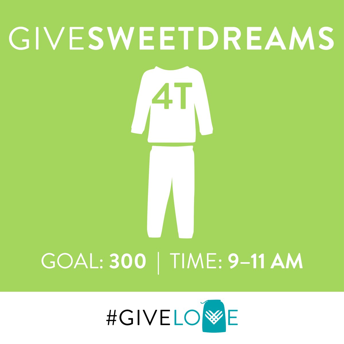 CernerFdn's tweet photo. You've helped us raise more than 300 items so far! Way to #GiveLove this #GivingTuesday. Next up, we're aiming for 300 Size 4 Sleepers. #GiveSweetDreams now at https://t.co/a9whiQKAqY https://t.co/20QRB7KjzD