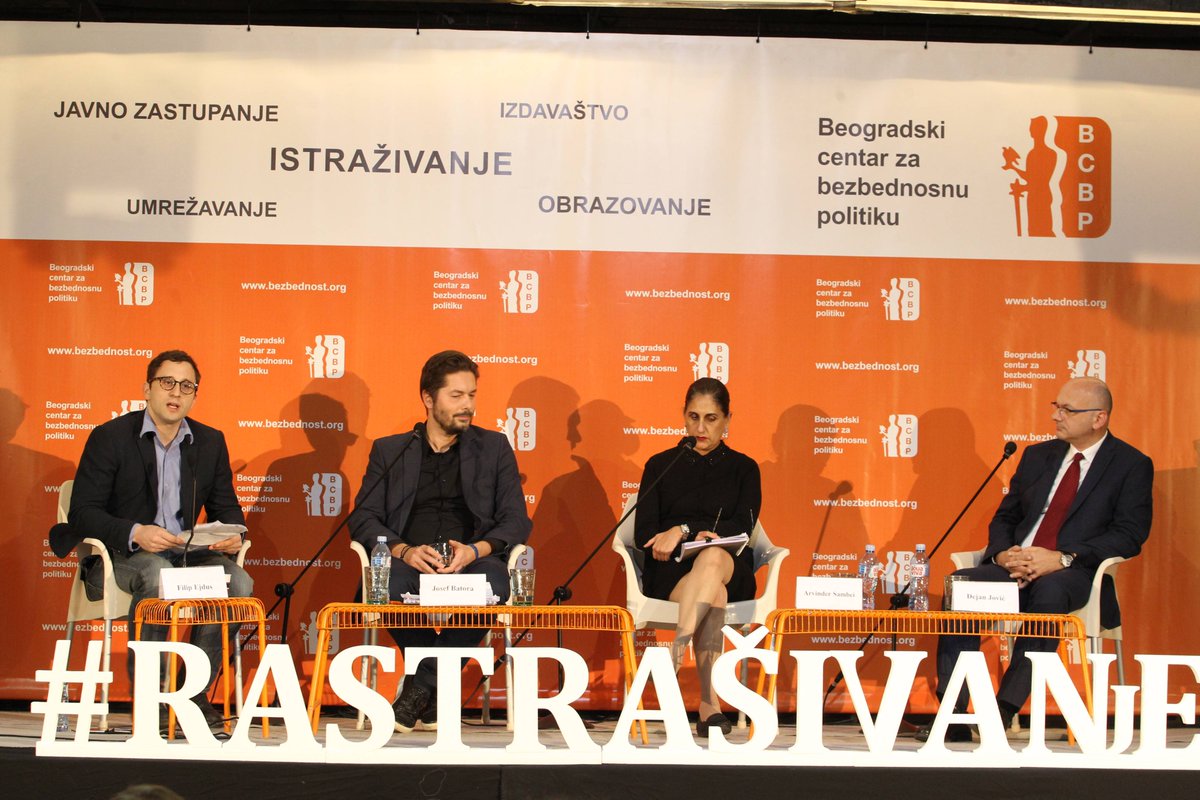 bezbednost_org's tweet photo. Discussing democratic governance of security institutions in the #EU during the third #BreakingFear #Rastrašivanje panel. https://t.co/lP3Z6Y43Hl