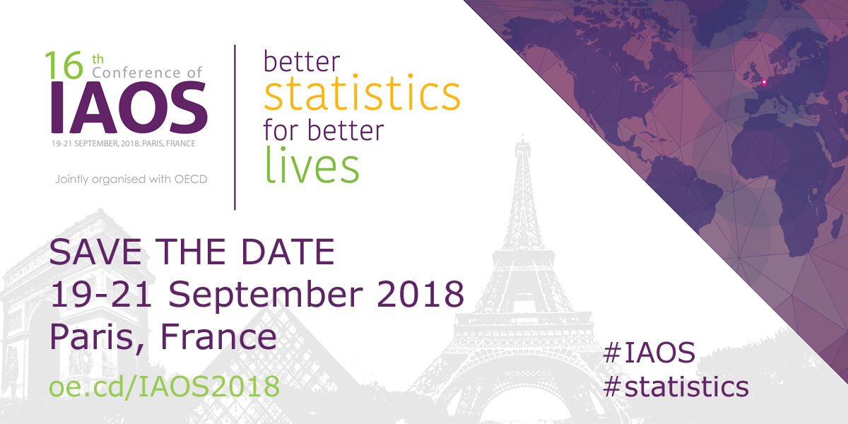OECD_Stat's tweet image. [Save the date] for the 16th #IAOS Conference on Better #Statistics for Better Lives organised with the #OECD in Paris. For more information see: oecd.org/iaos2018