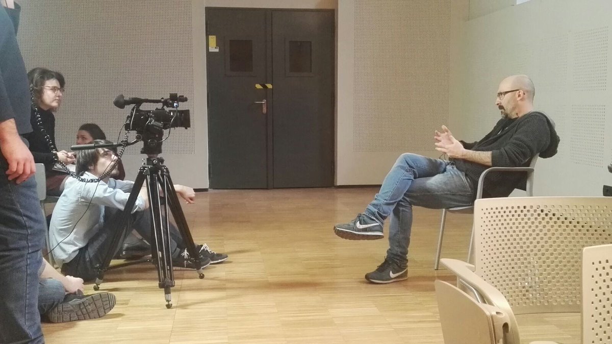 TFFOFF's tweet photo. Il regista di "Appennino" Emiliano #Dante intervistato al #TFFOFF #TFF35 https://t.co/sDiXe7wbPL