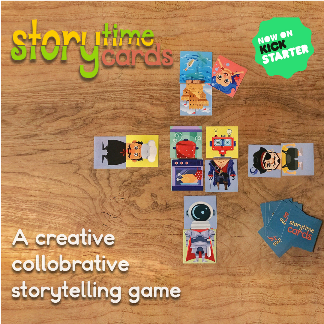 "Create an imaginative story with Story Time Cards" is #todaysgame
What was the last time you bring the family or friends to create an imaginative story!
Story Time Cards is a Collaborative Storytelling Card Game that is made by us! and now on Kickstarter! kck.st/2BjUhvW