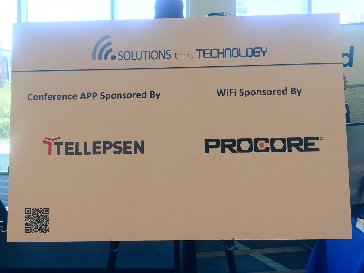 CatBezman's tweet photo. Thanks to our #AGCTech Conference APP &amp; WiFi sponsors! Be sure to download the @AGCHouston conference APP for the day's schedule! https://t.co/pz1B3vAKzJ