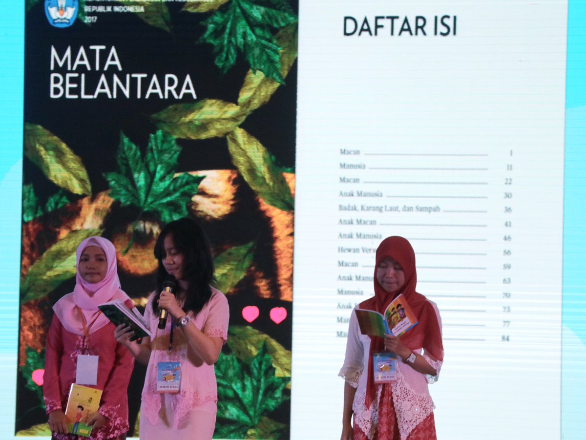 Selamat <a href="/Elysa_Ng/">Elysa Ng</a> yg sdh bekerja selama 1,5 thn menjadi tim remaja terpilih di Kemendikbud. Hsl  karyanya novella "Mata Belantara" (versi bhs Indonesia) &amp; "The Eyes of Wilderness" (versi bhs Inggris) diterbitkan Kemendikbud hari ini &amp; akan didistribusikn ke sekolah2 di Indonesia.