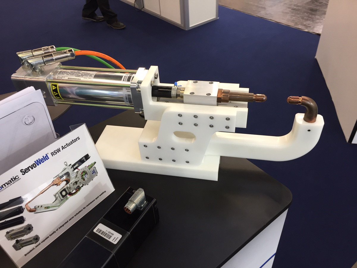 Tolomatic is at SPS IPC Drives, booth 3-546: Europe’s leading exhibition for electric automation.
ow.ly/LInW30gRIWi
28. - 30.11.2017, Nuremberg
Pictured: ServoWeld in Weld Gun mockup