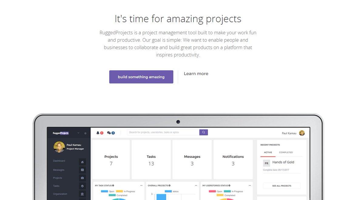 ruggedIO's tweet photo. Excited to be releasing our debut project Management tool build modern teams in mind #RuggedProjects
https://t.co/bfbTabmEQP https://t.co/pObS2NwpjR
