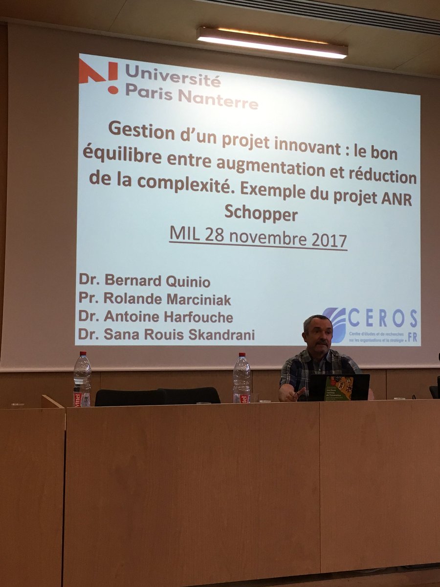 AlainGoudey's tweet photo. @bernardquinio on stage @ColloqueMil2017 pour parler de  @EPCCERPTautavel et de la #simulation des #comportements #préhistoriques avec de l’#ia pour comprendre comment ils vivaient. Etonnnement des #chercheurs suscité par l’#ai et restitué en #vr Projet #schopper ... #excellent ! https://t.co/c2gvsSNsxM