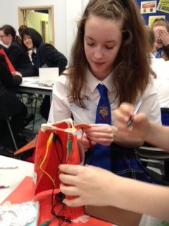 Wade deacon Y8 pupils attend the IET Faraday Challenge regional Heats. Engineering project of volcano themed ride with electrical circuit.