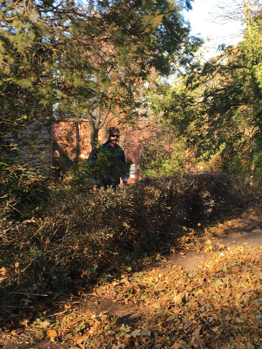 Carrascoscrew's tweet photo. More leaf raking at Mrs.Garrett’s House #EASDGivingBack https://t.co/XnqTisQXK6