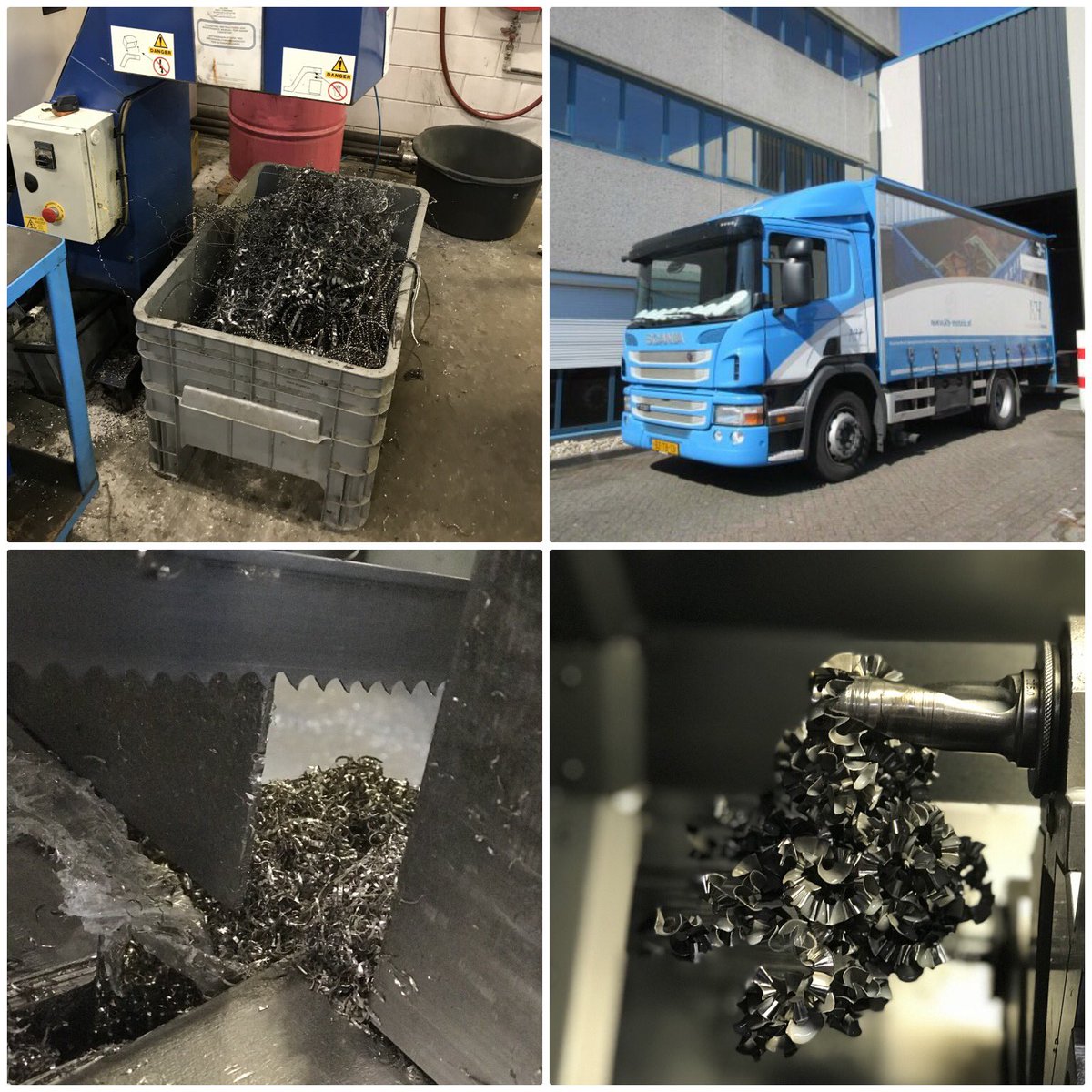 Voor machinefabrieken hebben we een hele mooie service. Lekvrije bakken, gecertificeerd vervoer en een vlotte, scherpe betaling voor het metaalafval. Nieuwsgierig naar de voorwaarden? Stuur gerust een berichtje!