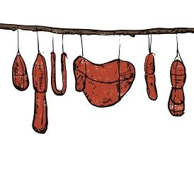 llegirencatala's tweet photo. La sobrassada és molt més que un embotit mallorquí... Ho explica #TomàsVibotRailakari a "Vols dir que som això?", amb il·lustracions de @jordiborras #llibreLeC #VDQSA https://t.co/hYEL6sma9M