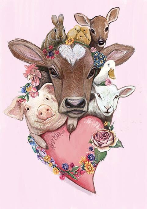 reverslab's tweet photo. Love unconditionally π #govegan #veganart #reverslab https://t.co/uTHnMgRJwj