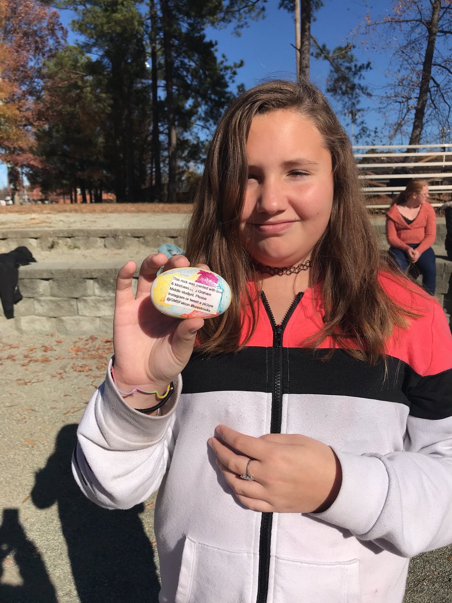 Rock found! <a href="/GMSfalcon/">Graham STEAM Middle</a> #forestrocks