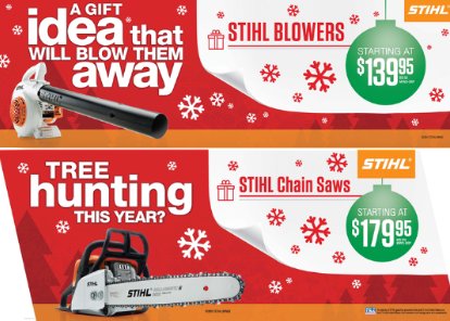 Looking for a few more Christmas Gifts... Check out STIHL at Mies Outland Watkins!! #Stihl