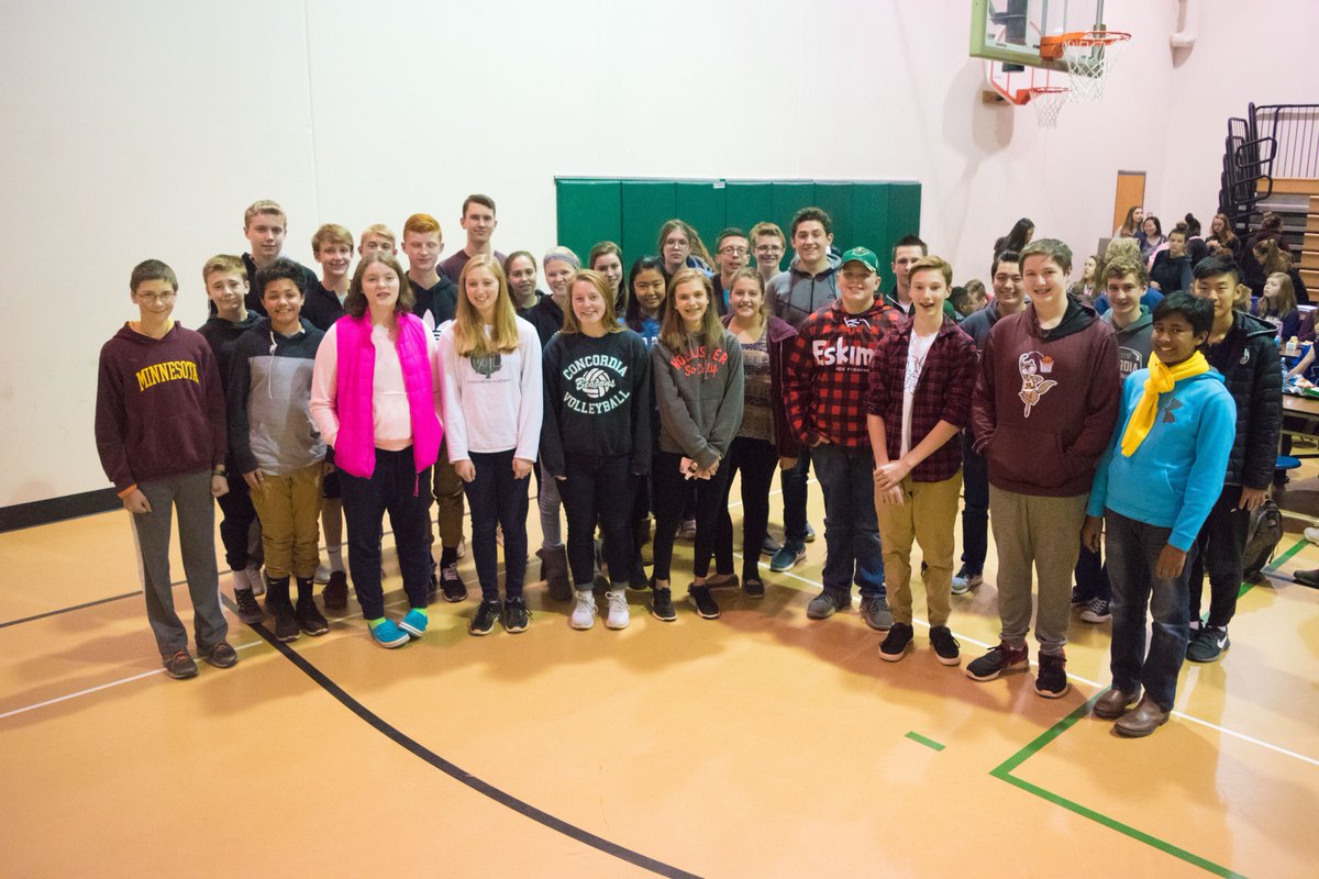 ConcordiaAcad's tweet photo. Thanks to the 8th graders from @KOKroseville who spent yesterday shadowing our student ambassadors. We loved having them all here and look forward to welcoming them back as Beacons next year. #futurebeacons #beaconpride https://t.co/P3mn4nhIWi