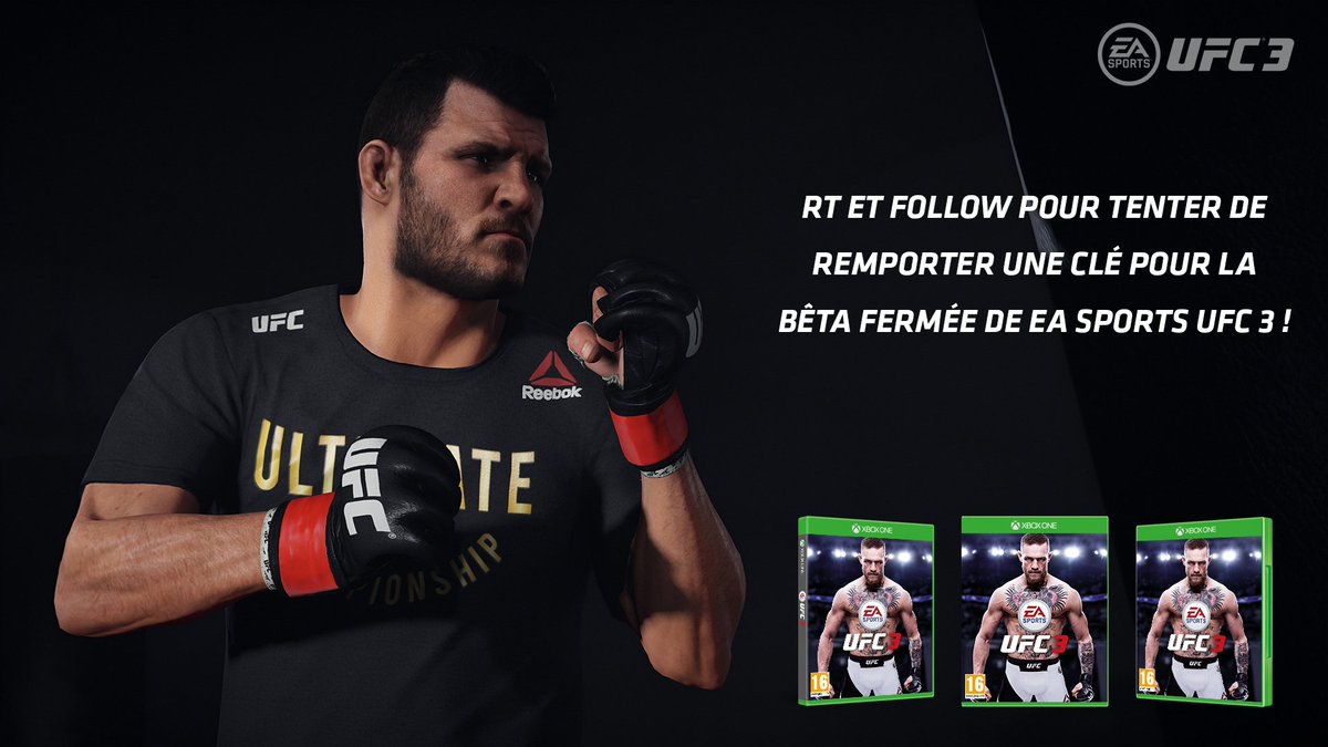 XboxFR's tweet photo. RT &amp; Follow pour tenter de remporter un code pour la bêta fermée de EA Sports #UFC3 sur #XboxOne 👊 https://t.co/062Cp6Kq8h