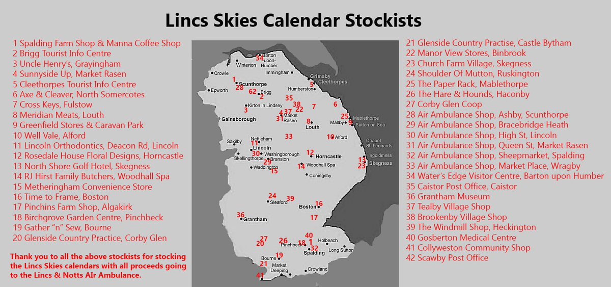 LincsSkiesComp's tweet photo. We have another new stockist thanks to @DebbieClark19 of @Cadney_Howsham 
Scawby Post Office, nr Brigg, has very kindly agreed to sell Lincs Skies calendars to raise funds for the Air Ambulance @LNAACT  Thank you!
@ScawbyEvents @scawbyhall @ScawbyAcademy https://t.co/i9s8Ck5qgi
