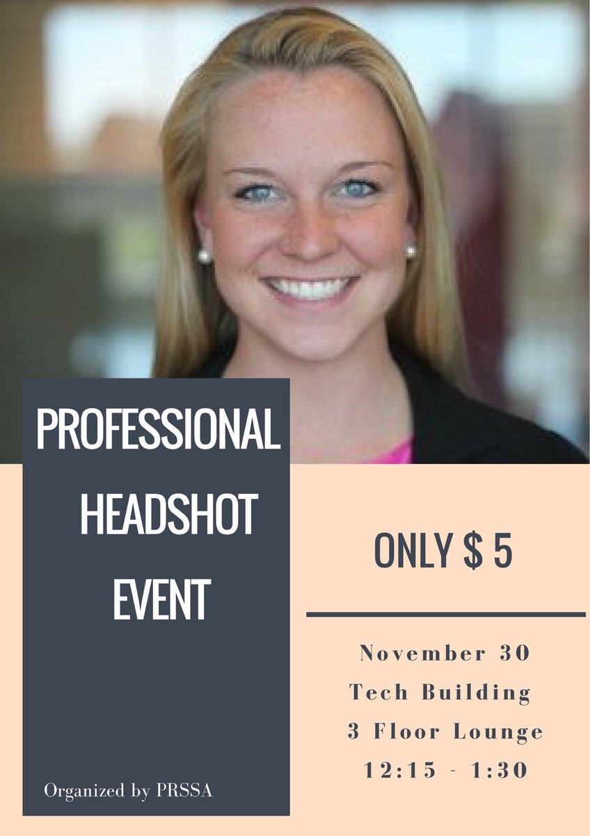 buffstateprssa's tweet photo. 📸Headshot Event📸 This Thursday we will be hosting another headshot event for your blog, LinkedIn, and much more! All majors welcome! https://t.co/wf9gUW9MXD