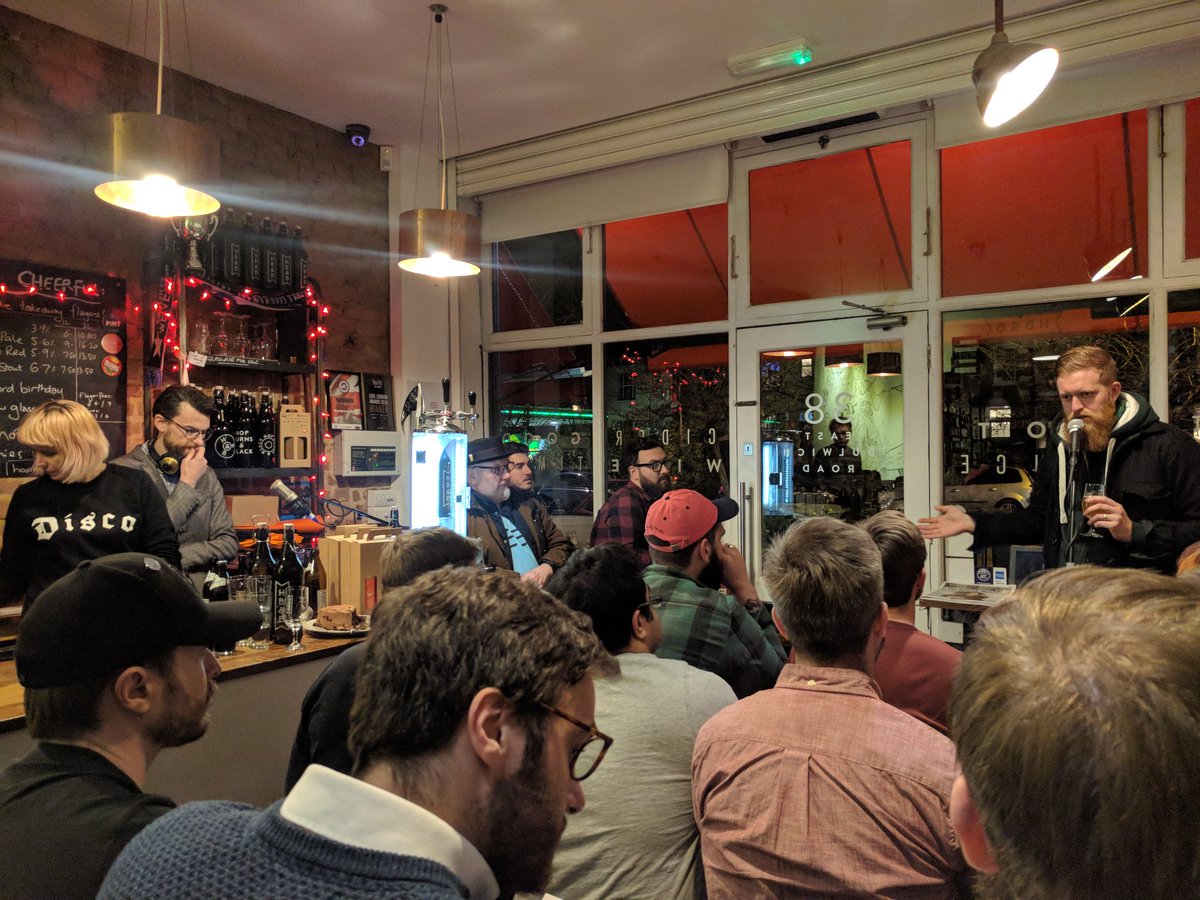 brewbenj's tweet photo. We all sat in silence listening to a Benjamin Britten track that Paul Jones of @cloudwaterbrew while drinking a Tegernseer Hell to appreciate the impact of water. #HBBShare https://t.co/DNscu8d9xR