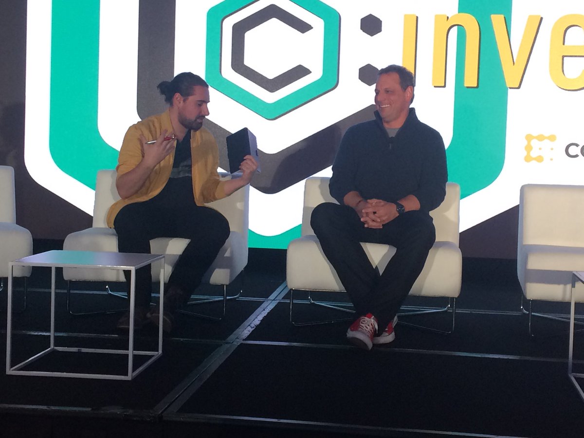 CoinDesk's tweet photo. TechCrunch founder Michael @Arrington announces $100m crypto fund aimed exclusively at XRP. "If you want to invest in the fund you need to give us XRP." https://t.co/odT4RI0CtE