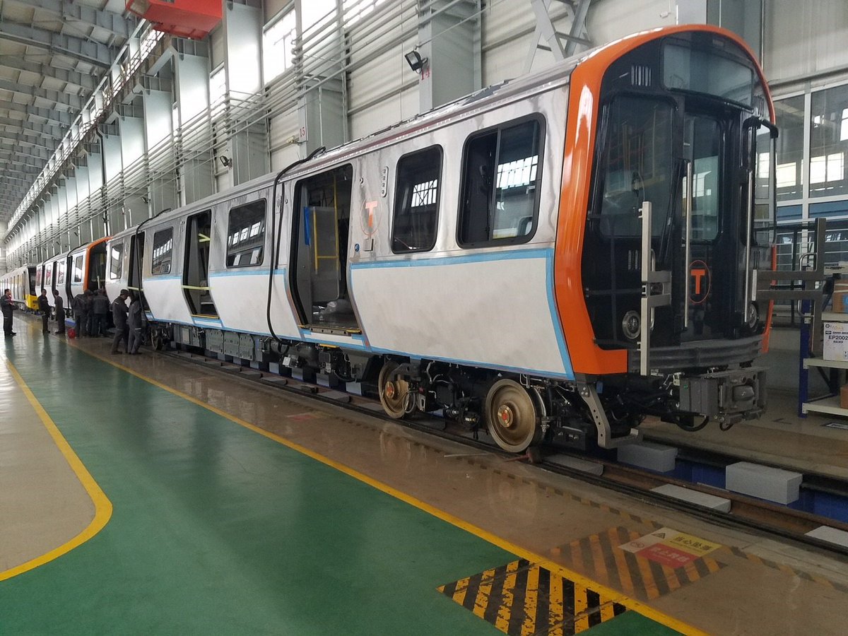 MBTA's tweet photo. "New trains, maintenance strategy to dramatically improve #MBTA subway service, capacity."  https://t.co/CZAkJVJtVf https://t.co/IX0Irc9Yq1