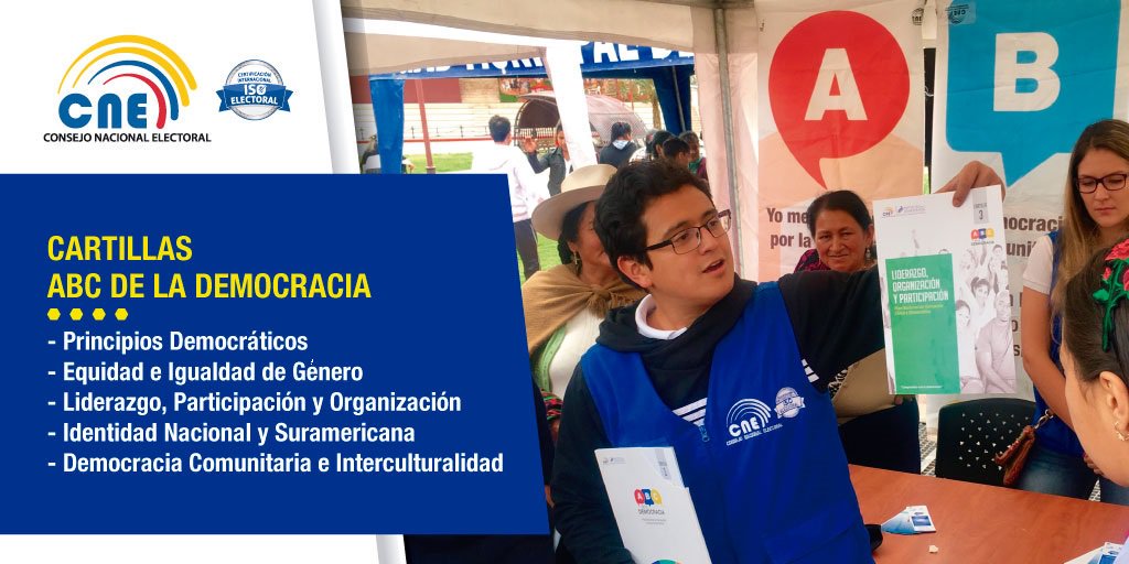 CNEAzuay's tweet photo. Desde el 2015, hemos capacitado a 13 200 ciudadanos en el proyecto del @cnegobec #ABCDemocraciaEC.
Capacitamos en valores cívicos y democráticos a la población azuaya.
#ServiciosCNE 💼 https://t.co/C8SJDR0MUT