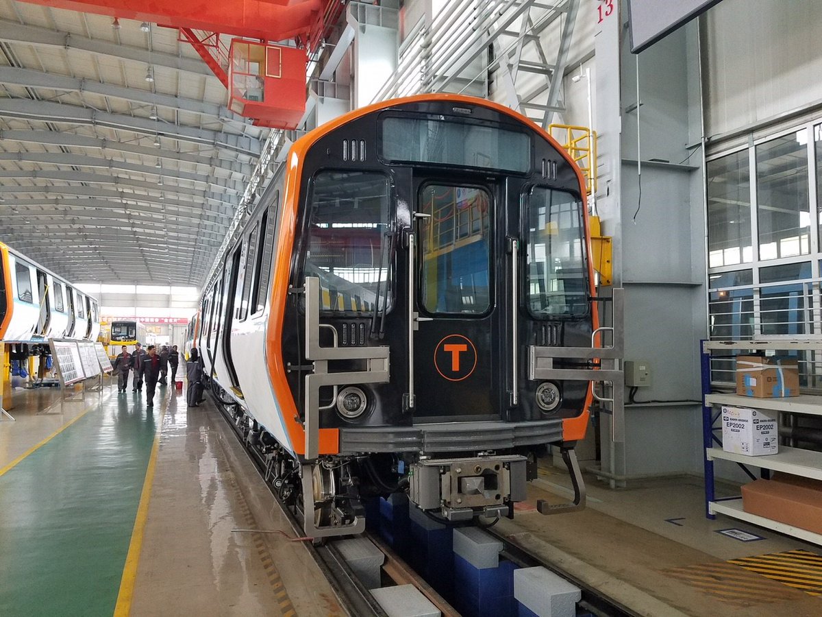 MBTA's tweet photo. "New trains, maintenance strategy to dramatically improve #MBTA subway service, capacity."  https://t.co/CZAkJVJtVf https://t.co/IX0Irc9Yq1
