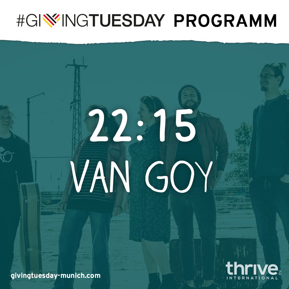 Die Band #vanGoy sorgt für einen gelungenen #Ausklang des #GivingTuesday. In 15 Minuten startet der #Musikact im Cafe. #GivingTuesdayDE #DoGoodFeelGood
