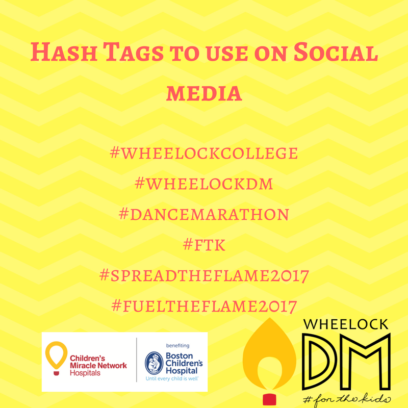 WheelockDM's tweet photo. Wildcats, make sure that you post your links on social media using these hashtags!! And make sure that you donate so we can help Boston Children's Hospital :) #WheelockCollege #WheelockDM #DanceMarathon #FTK #Spreadtheflame2017 #Fueltheflame2017 https://t.co/KdPTZRUrLp