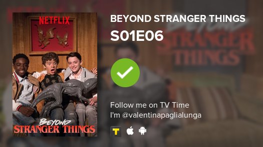 delevingneoreos's tweet image. I've just watched episode S01E06 of Beyond Stranger ...! #beyondstrangerthings  #tvtime tvtime.com/r/79jz