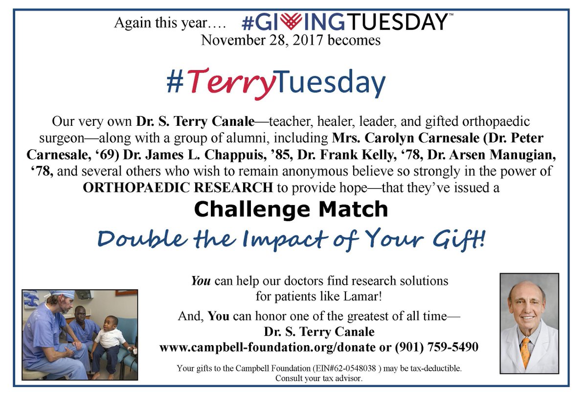 Campbell Foundation (@campbellfound) on Twitter photo Double your impact! Even more discoveries! #TerryTuesday Double your impact! Even more discoveries! #TerryTuesday