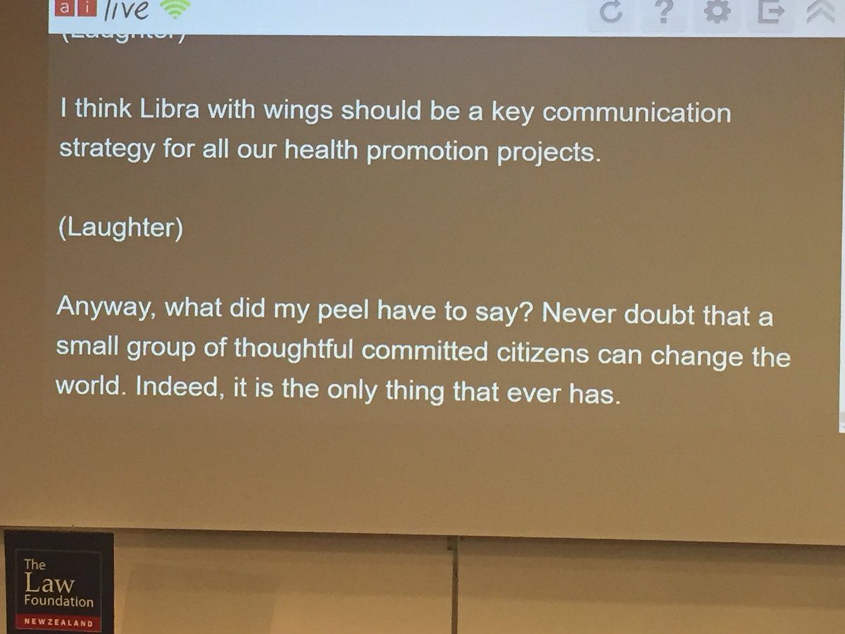 fergfam5's tweet photo. Brilliant closing to the keynote presentation! #workToBeDone #DisabilityMattersOtago #DrSarahGordon #CRPD #committedCitizens #RevolutionVSevolution https://t.co/taSgD2pQ8z