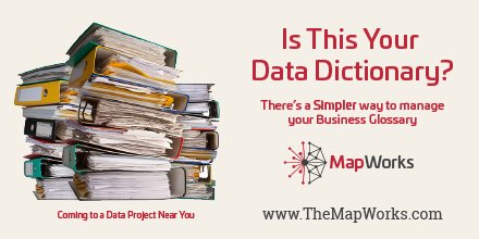 TheMapWorks's tweet photo. Is this your #datadictionary - Better tools for #metadata manageement https://t.co/3XGFHpfQHa https://t.co/fKCZwF5XuZ