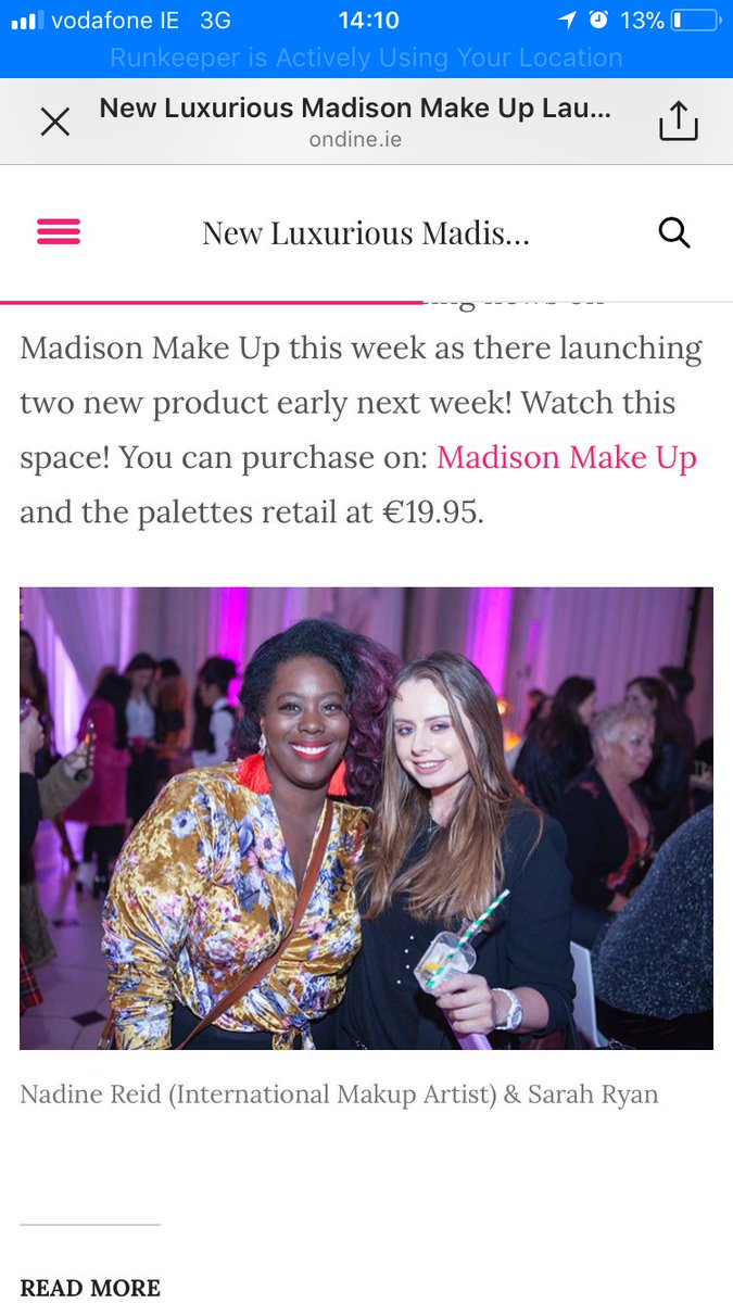 Sezryan's tweet photo. Aw thank you to @ondine.ie for the pic today❤️Lovely night last night @madisonmakeupirl @burrell_pr for a great event in City Hall💄🎨💋 #greatnight #greatfriends #greatcompany #madisonmakeup #newpalettes #makeup #newproducts #newcompany #welldone #burrellpr https://t.co/gOKcqPbpEO