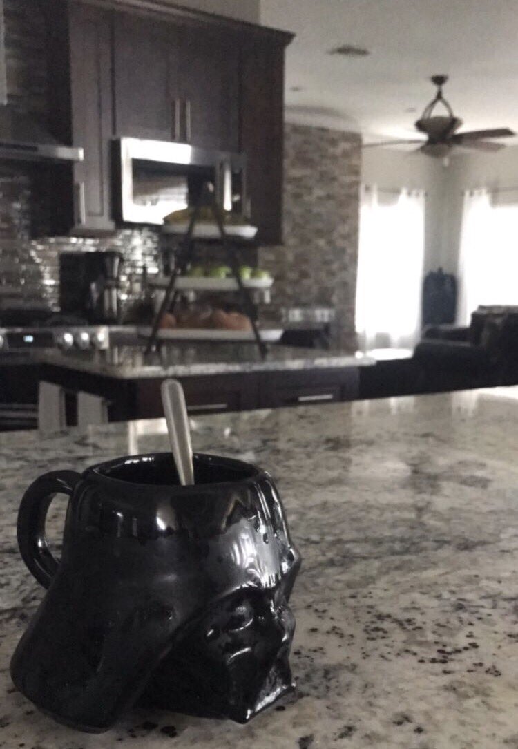 MelanieIglesias's tweet photo. Nothing like a darth roast to get the day started. https://t.co/9I690psxCO