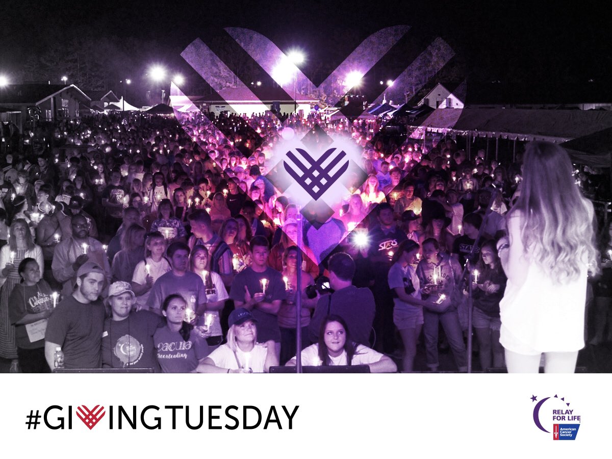 RelayforLifeEHS's tweet photo. Today is #GivingTuesday! Be a part of the movement by asking your friends and family to donate to your team today💜 https://t.co/5sVgSnvfGh