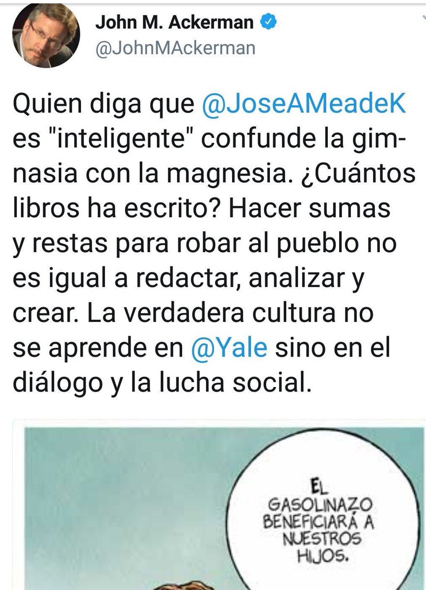 FerBetancourt9's tweet photo. Alguien me podría decir si a leído un libro de Jhon Ackerman ? https://t.co/mfliuZSAn3