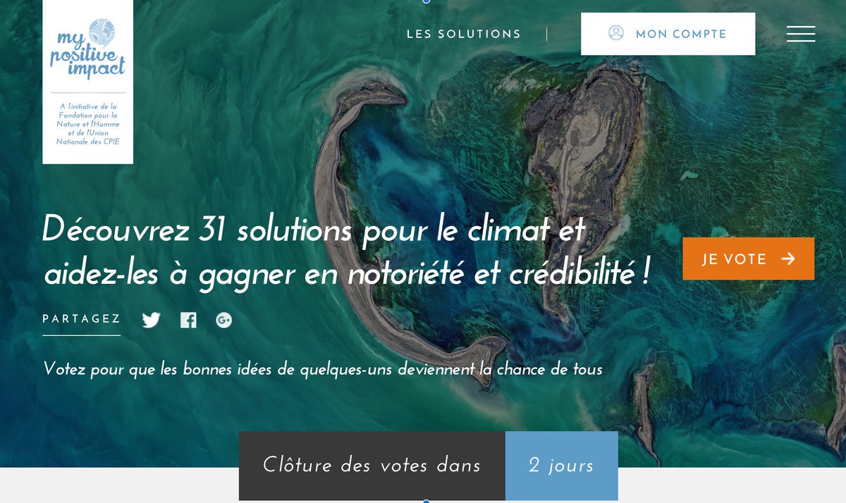 TF1Initiatives's tweet photo. TF1 Initiatives soutient #mypositiveimpact ! Plus que 2 jours pour soutenir les solutions concrètes d'associations, de startups et de collectivités, en faveur du climat https://t.co/abQooTFOc3 #climat #initiatives https://t.co/p1c4vyTX9f