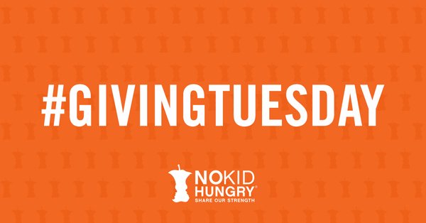 Join #NoKidHungry &amp; #Citi this #GivingTuesday to help end childhood hunger in the US. Gifts matched up to $100,000! thndr.me/YQw9tP