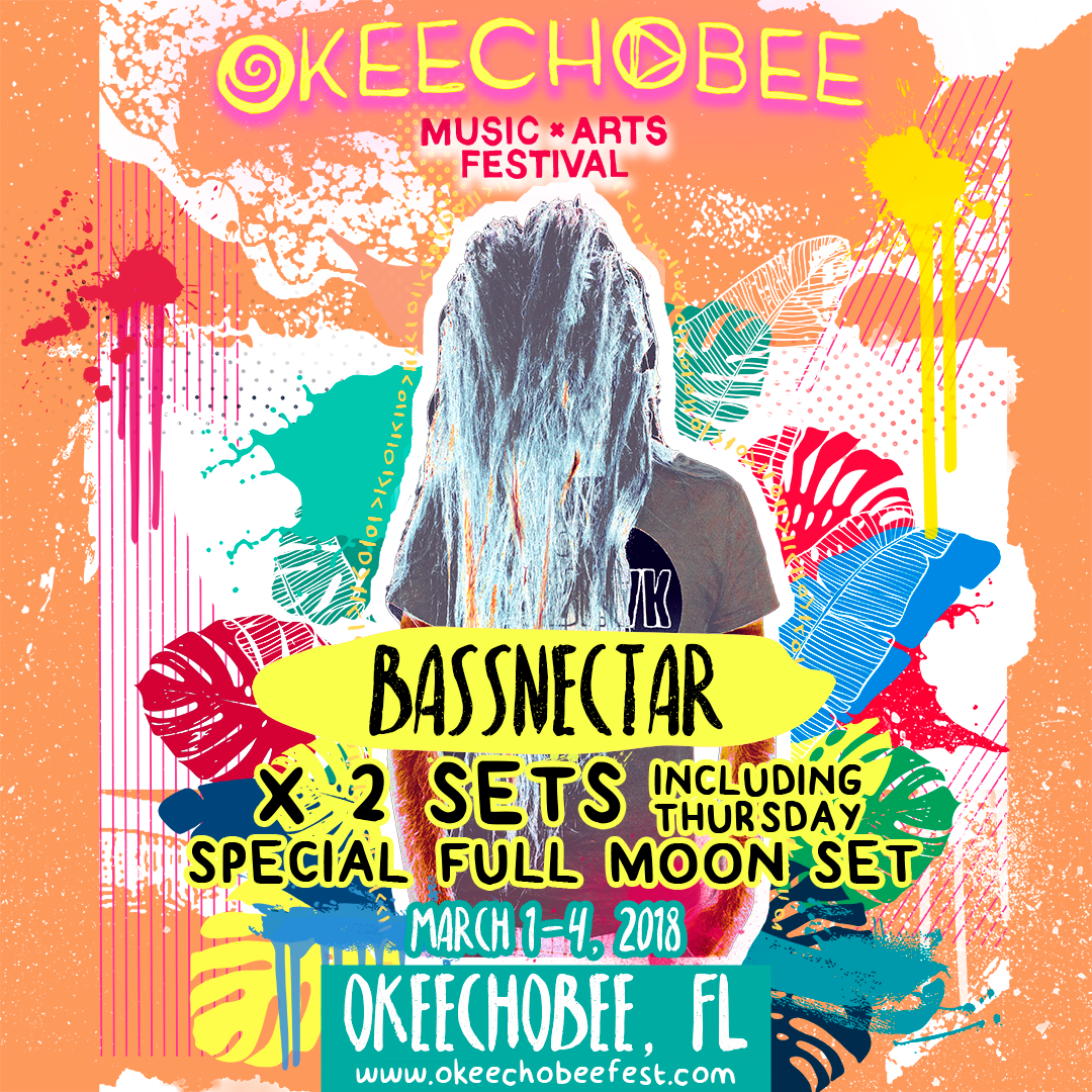 bassnectar's tweet photo. OKEECHOBEE 2018 🌴☀️ Round 3 here we gooooo! And we'll be doing 2 sets at this year's festival 😱 one of which will include a freestyle full moon set on the beach - YES!!!! #omf18

More info on that coming soon!
Get your tickets here: https://t.co/aYAXod7nbJ https://t.co/P2SpkTb4eY