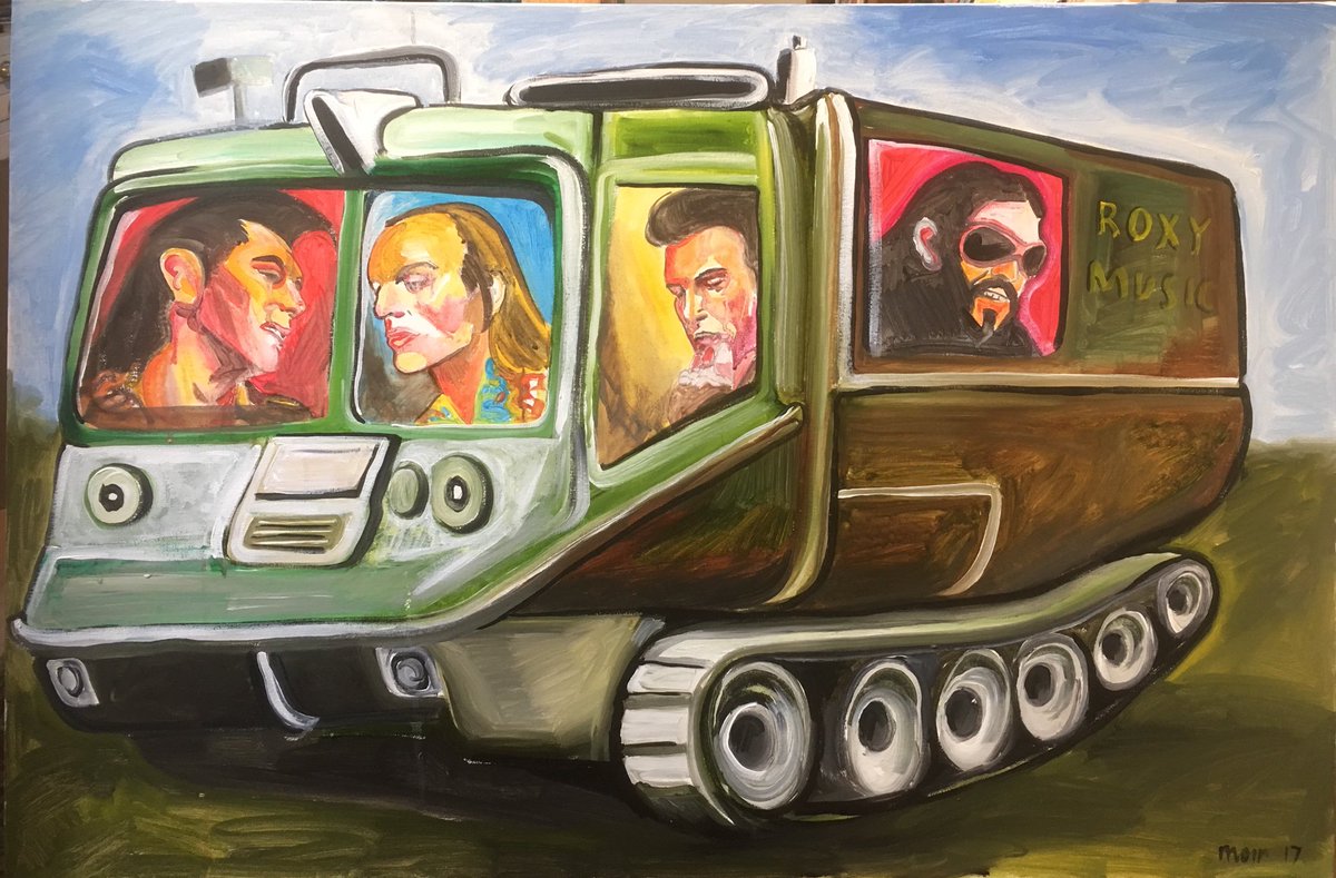 JamesMoir10's tweet photo. The Roxy Music tour rover 1972 https://t.co/oBzGy8xZln