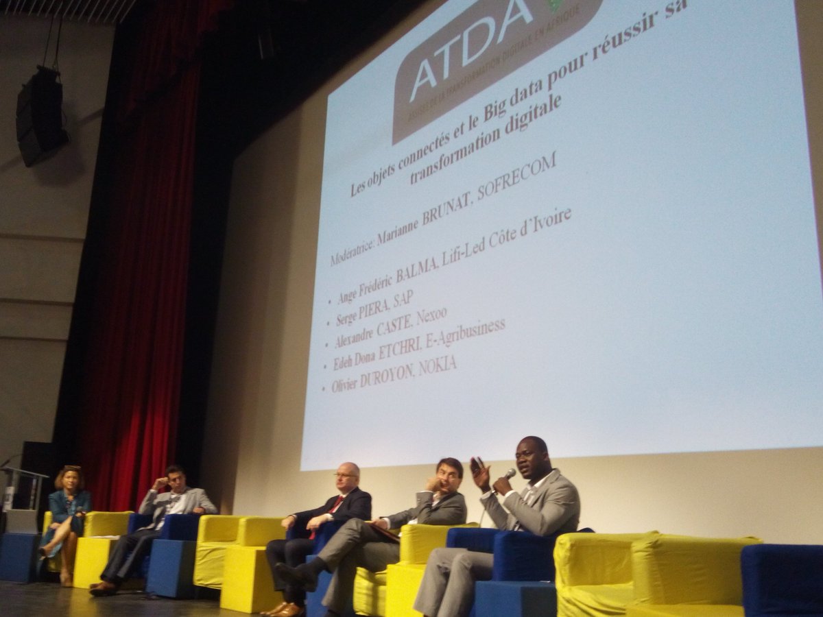 simplebuilds7's tweet photo. Aux ATDA 2017 à Abidjan sur le thème "Les objets connectés et le Big Data pour réussir sa transformation digitale " #CTA #sec2A https://t.co/9LMfWtTUqz