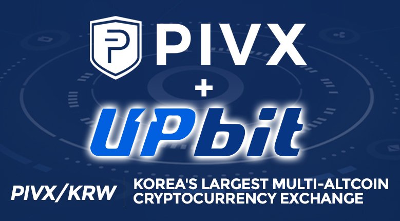 _PIVX's tweet photo. PIVX/KRW trading is now available on Upbit!

In the past year, we were #1 as the biggest growth coin in all of Upbit's coins.
Thank you #Korea for your support! @PIVX_Korea https://t.co/21hRXA4nHi