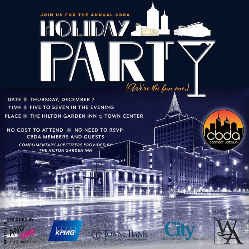CBDAConnection's tweet photo. CBDA Holiday Party - Thursday, December 7 https://t.co/twrZogony6 https://t.co/Bd2nSYuiF0