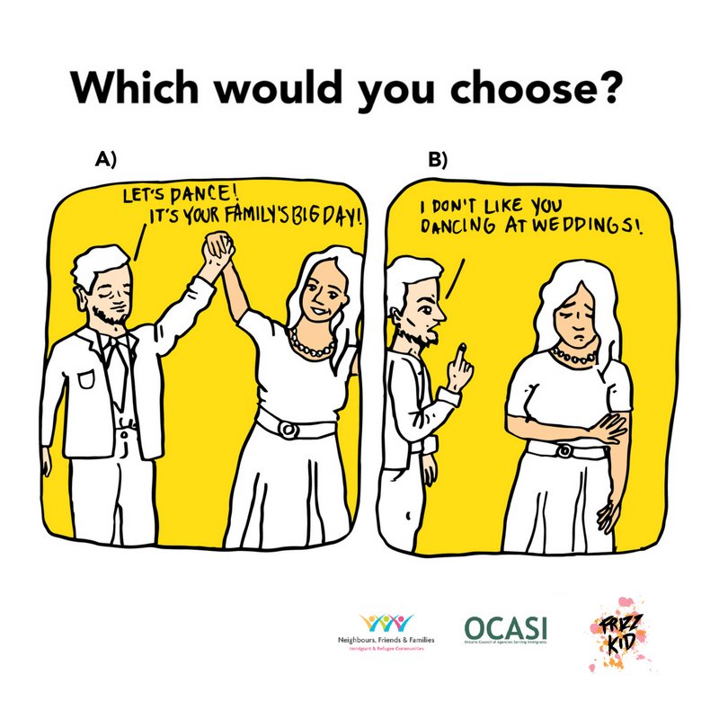 #WhichWouldYouChoose?

Identifying Controlling Behaviour in relationships, with @HanaShafi for #16Days

A) is safe and loving ✅
B) is controlling behaviour ❌

Let's talk more about controlling behaviour...