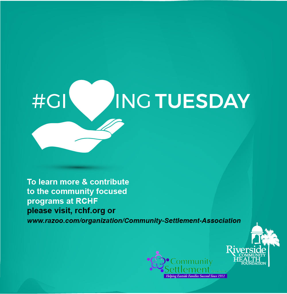 RivHealthFound's tweet photo. Today is #GivingTuesday! Support Community Settlement Association (an affiliate of #RCHF) help Eastside families succeed! https://t.co/JcALOOKfV6
#GiveToday #Support #Families #Community #Giving #RCHF #CSA #TeamRCHF https://t.co/qYIKt3sBe2