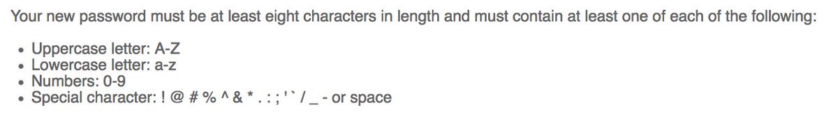 Bad Password Rule tweet media