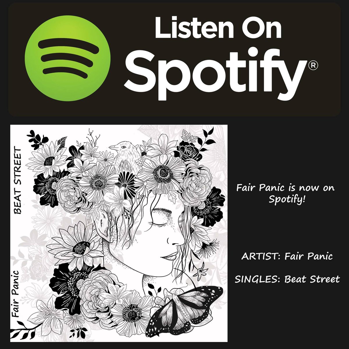 Fair Panic's debut single "Beat Street" is now available on Spotify! #newmusic#spotify