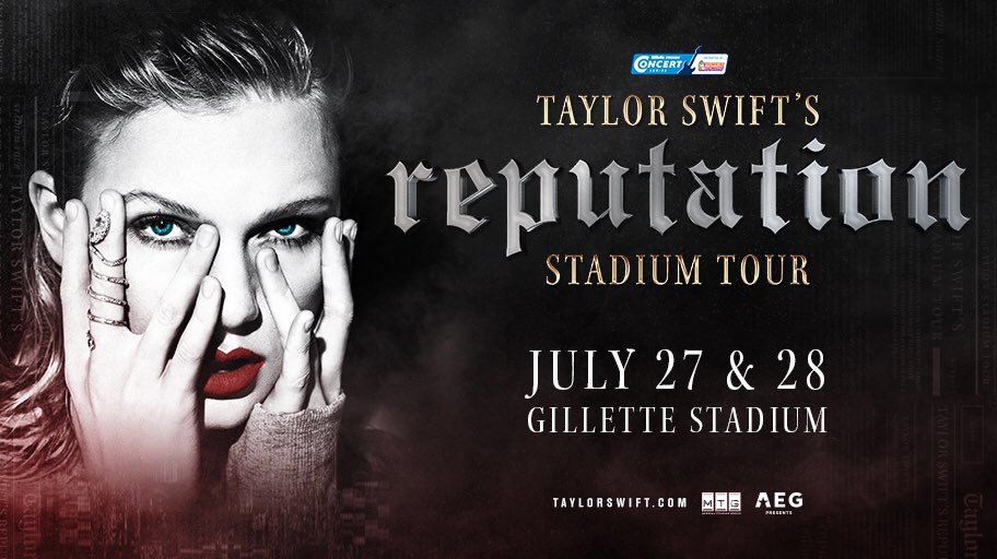 GilletteStadium's tweet photo. Due to overwhelming demand on Taylor Swift Tix...

A SECOND Gillette Stadium show has been added on July 27th for Taylor Swift’s #reputationStadiumTour! https://t.co/Lq4AQiFB75