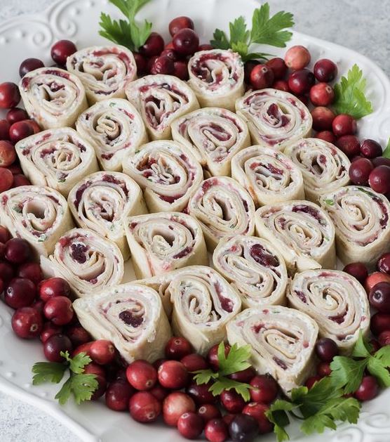 MissionFS_UK's tweet photo. Your customers will be feeling #stuffed after yesterday's #Christmasdinner. These cranberry and turkey pinwheels are a tasty way to use up leftovers and perfect for #Boxingday finger food https://t.co/DKWHWubrN5